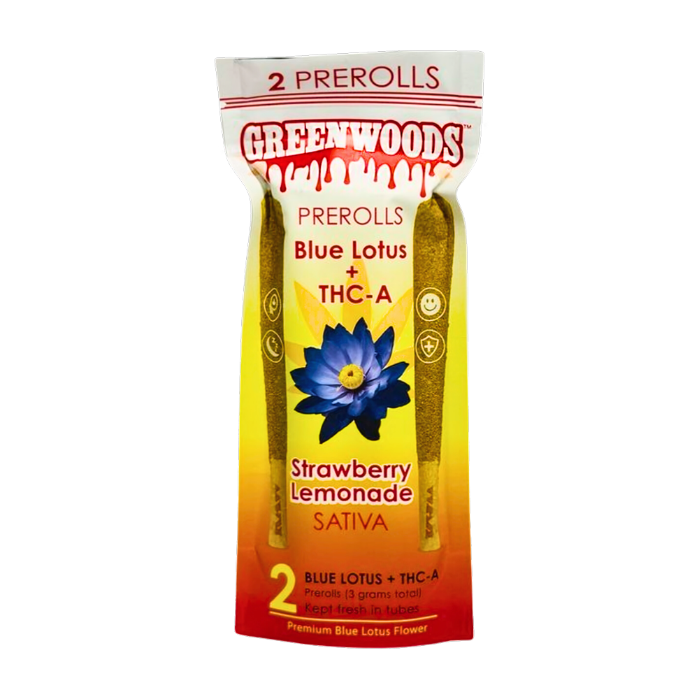 Greenwoods Blue Lotus + THCA Sativa Pre-Rolls