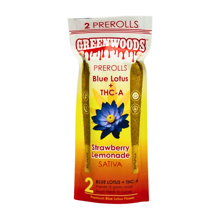 Greenwoods Blue Lotus + THCA Sativa Pre-Rolls