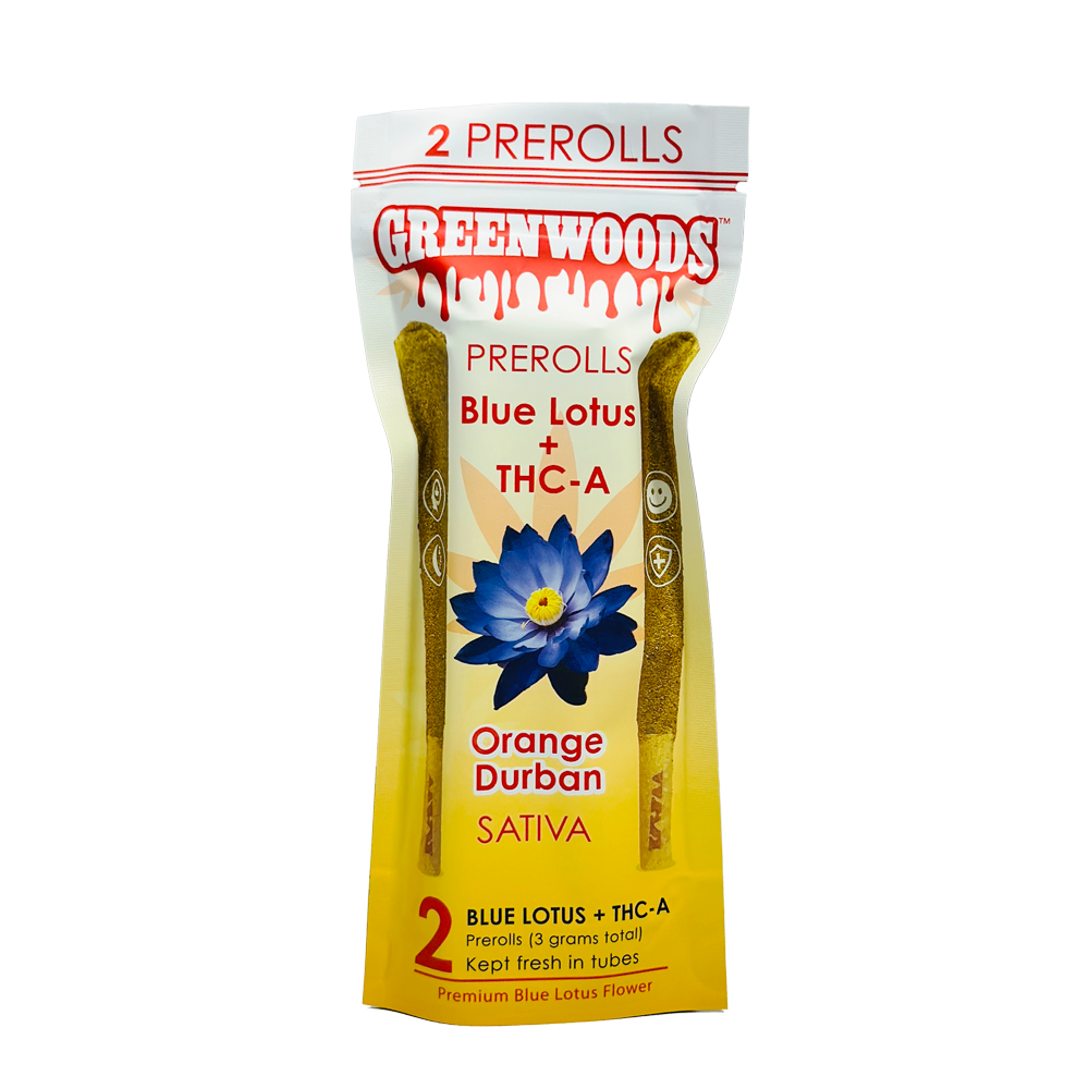 Greenwoods Blue Lotus + THCA Sativa Pre-Rolls