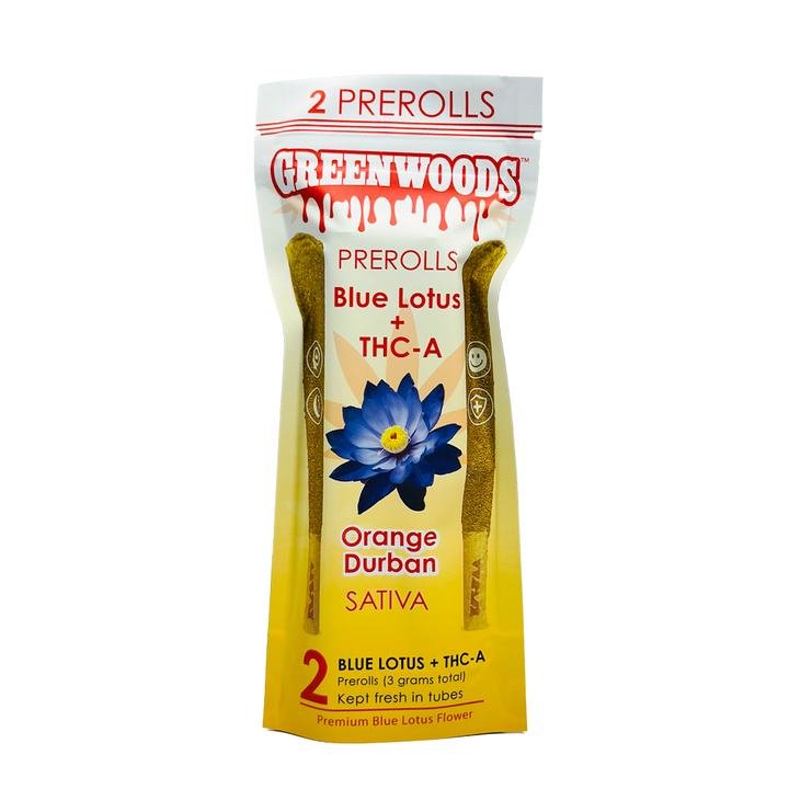 Greenwoods Blue Lotus + THCA Sativa Pre-Rolls